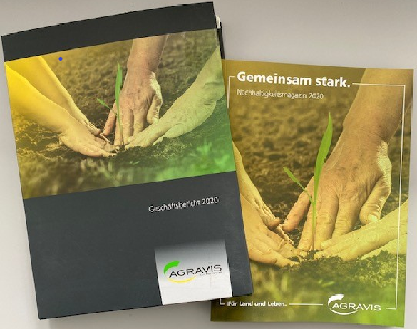 Informatives Duo: Geschäftsbericht und Nachhaltigkeitsmagazin der AGRAVIS